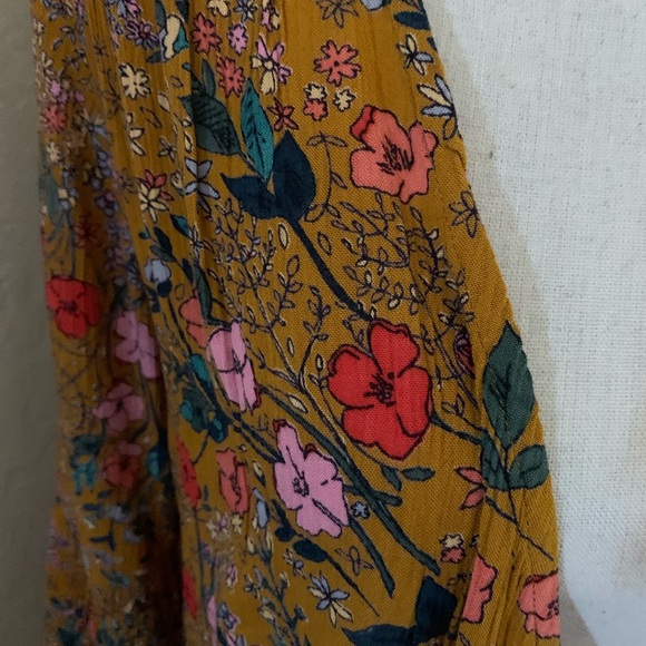 Floral Mustard 70s Kimono M - Picture 5 of 5